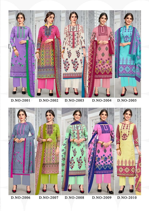 Kiana Gulnaaz Vol-2 Cotton Designer Exclusive Print Dress Material